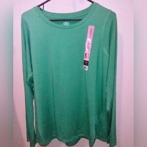 Athletic Performance Green Long Sleeve Top